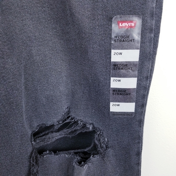 Levi's A09770007 Wedgie Straight Black Jeans NWT - Picture 11 of 13